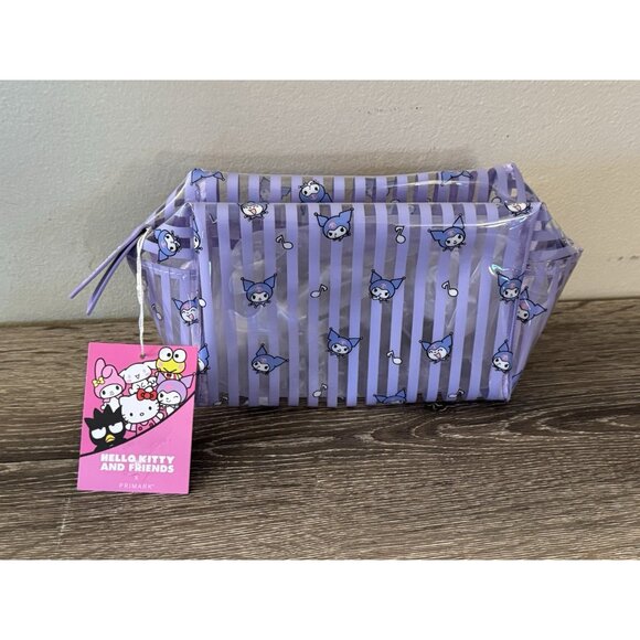Primark Hello Kitty And Friends Kuromi Purple Plastic Toiletry Bag New BB38 - Picture 1 of 3